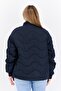 Women Brand Logo Quilted Jacket, Dark Navy - 2