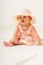 Sweet Ribbed Hat Bow Baby Girl Dress - 3