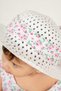 Sweet Strawberry Print Baby Girl Dress with Hat and Bow - 4