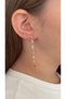 Gold Stone Dangle Earrings - 4