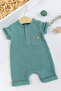 Baby Boy Muslin 100% Cotton Summer Jumpsuit with Shorts