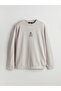 Crew Neck Long Sleeve Printed Men's Sweatshirt - 5
