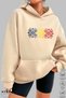 Unisex Hoodie Long Sleeve Romania Cusatura Printed Hooded Raster Oversize Cotton Sweatshirt - 4