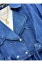 Denim Jacket Skirt Suit [Antiqued Floor Floor Opened Dark Places Available, Wide Fit] - 5