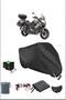 Black Kawasakı Klz1000Versys Durable Lock Compatible Waterproof Motorcycle Tarpaulin
