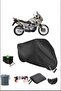 Black Honda Xl650transalp Durable Lock Compatible Waterproof Motorcycle Tarpaulin