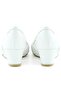 Evelyn White Mesh Wedge Heeled Shoes - 6