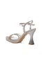 Silver Thin Heeled Women's Stone Evening Dress Shoes 448186 Z - 4