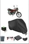 Black Mondıal 125Agk Durable Lock Compatible Waterproof Motorcycle Tarpaulin