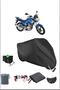 Black Kuba Ruha125 Durable Lock Compatible Waterproof Motorcycle Tarpaulin