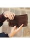 Ethnic Bohemian Retro Small Wallet - Brown with Prince Figure - 3