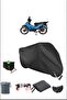 قماش القنب للدراجات النارية المقاوم للماء متوافق مع قفل متين Black Falcon Master50