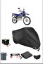 Black Law Cross250 Durable Lock Compatible Waterproof Motorcycle Tarpaulin