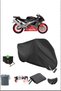Black Aprılıa Rsv1000R Durable Lock Compatible Waterproof Motorcycle Tarpaulin
