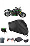 Black Kawasakı Z900Se Durable Lock Compatible Waterproof Motorcycle Tarpaulin