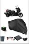 قماش القنب الأسود Yamaha X-max400ironmax المتين المتوافق مع قفل الدراجة النارية المقاوم للماء