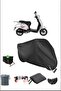 قماش القنب للدراجات النارية المقاوم للماء متوافق مع قفل متين Black Falcon Soft50