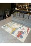 Buse Collection Crane Truck Detailed Children's Room Woven Base Modern Decorative Carpet Buse31