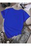 Women's Oversized Loose V-Neck T-Shirt - 2