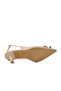 Beige Satin Thin Heeled Women's Evening Dress Shoes 575010   Z - 5