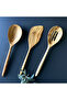 Olive Wood Natural Wood - 3-Piece Hera Serving Set, Spoon and Spatula - 5