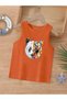 Cartoon Character Printed Sleeveless Children's T-Shirt