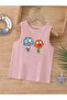 Cartoon Character Printed Sleeveless Children's T-Shirt