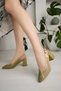 Genuine Leather Women's Casual Lightweight Comfortable Classic Heeled Sandals DD9717