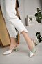 Genuine Leather Women's Casual Heeled Sandals DD9724 - 2