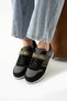 Children's Black Yellow Lace-Up Single Velcro Summer Winter Faux Leather Unisex Sneaker m Written Sports Shoes - 3