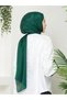Women's Shiny Satin Textured Hijab Evening Dress Chiffon Janjan Shawl - 6