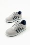 Children's Lace-Up Single Velcro Flexible Lightweight Faux Leather Unisex Sneaker Comfortable Sports Shoes - 4