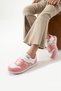 Children's Powder White Lace-Up Single Velcro Summer Winter Faux Leather Unisex Sneaker m Written Sports Shoes