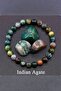 India Agate Real Natural Stone Bracelet 8 mm
