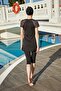 Remsa Design Semi Covered Swimsuit Leaf Theme R013 - 6