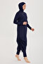 Remsa Design Fully Covered Hijab Swimsuit Full Length Long R027 Fatma Navy Blue - 8