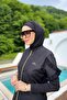Long Full Length Fully Covered Hijab Swimsuit Noslen 1255 Black Remsa Swimsuit - 2