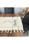 Purple Cross Stitched Runner - Ranir Cross Stitch Needle Worked Hand Tied Canvas Cover Coffee Table Table Cloth - 5