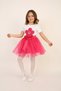 Girl's Sequin Flower T-Shirt Pink Tutu Skirt Suit April 23 October 29 Show Outfitnbl - 2