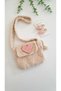 Plush Bag Cute Fluffy Bag and Buckle Set Girl's Bag Kindergarten Nursery Bag - 2