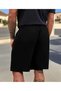 Men's Pulse Battery Printed Bermuda Pocket Cord Detailed Comfortable Fit Black Shorts - 2