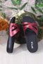 Rk-410 Women's Slippers Shoes 9942-1burgundy - 5