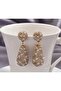 Rhinestone, Glitter, Elegant Drop Earrings-Ear Pin Stainless Steel - 7