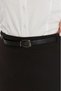 Apsen Women's Belted Black Plus Size Woven Fabric Skirt 1580-100 - 6