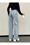 TREND SPECIAL DESIGN HIGH RISE DETAILED WIDE LEG JEAN PALAZZO PANTS - 3