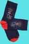 Teddy Bear Patterned Cotton Trend Socks 444 - 2