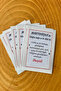 Lot of 10 Gift Martenish Cards and Adhesive Gelatin