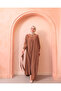Robalı Cuff Gipe Detailed Double Pocket Mihrimah Ferace Camel - 4