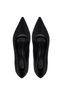 Women's Vegan Black Heeled Shoes - 6