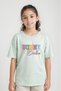 5-Piece Good-Mother Panda-Power-Bunny-M28 Printed Girls' T-Shirt - 5